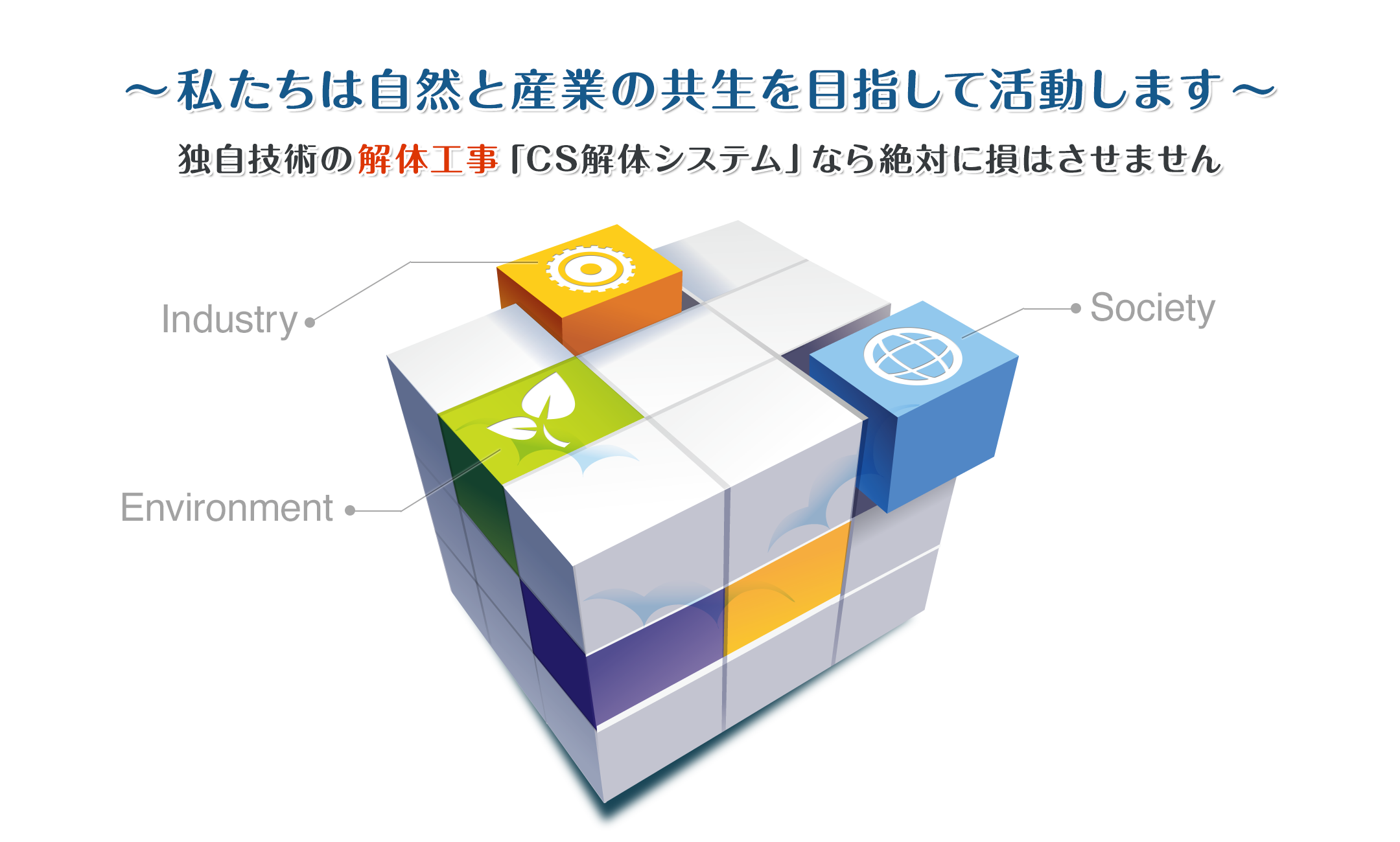 私たちは自然と産業の共生を目指して活動します
